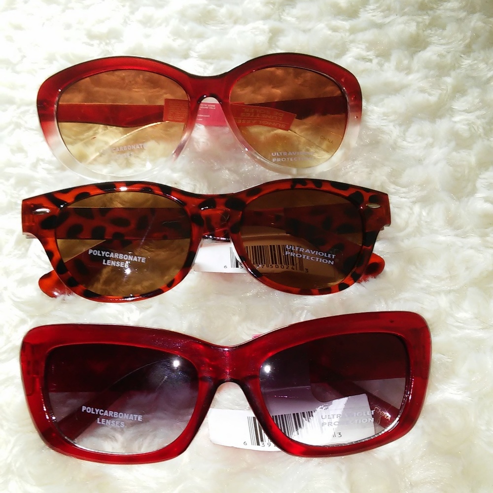 3 Pair Women's Sunglasses